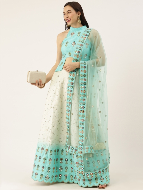 panchhi Off-White & Blue Embroidered Semi-Stitched Lehenga & Unstitched Blouse with Dupatta
panchhi Off-White & Blue Embroidered Semi-Stitched Lehenga & Unstitched Blouse with Dupatta