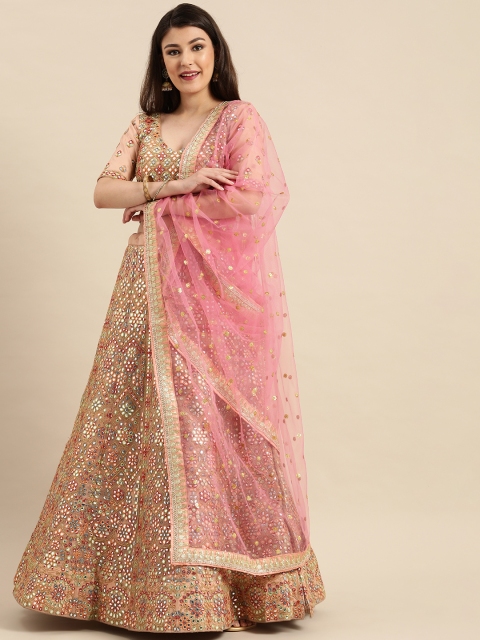 Shaily Peach-Coloured & Red Embroidered Semi-Stitched Lehenga & Unstitched Blouse with Dupatta
Shaily Peach-Coloured & Red Embroidered Semi-Stitched Lehenga & Unstitched Blouse with Dupatta