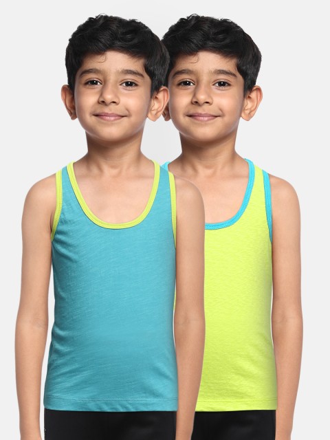 METRO KIDS COMPANY Boys Pack of 2 Round Neck Pure Cotton Innerwear Vest, Turquoise blue
METRO KIDS COMPANY Boys Pack of 2 Round Neck Pure Cotton Innerwear Vest, Turquoise blue