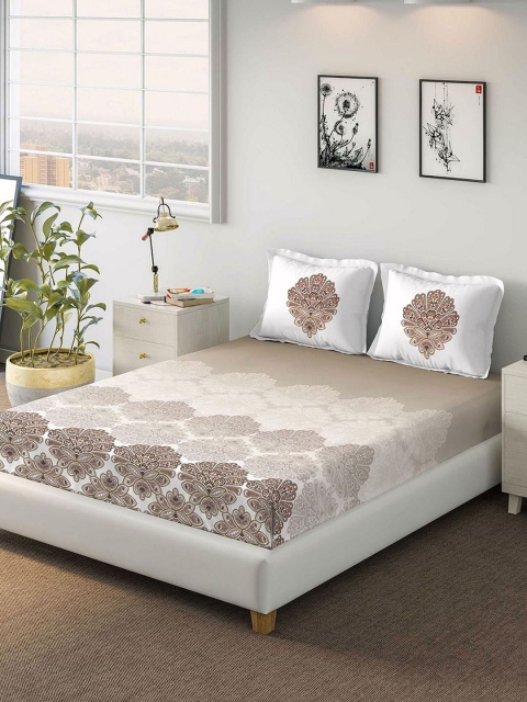 DDecor Brown & Grey Ethnic Motifs 160 TC Cotton 1 King Bedsheet with 2 Pillow Covers
DDecor Brown & Grey Ethnic Motifs 160 TC Cotton 1 King Bedsheet with 2 Pillow Covers
