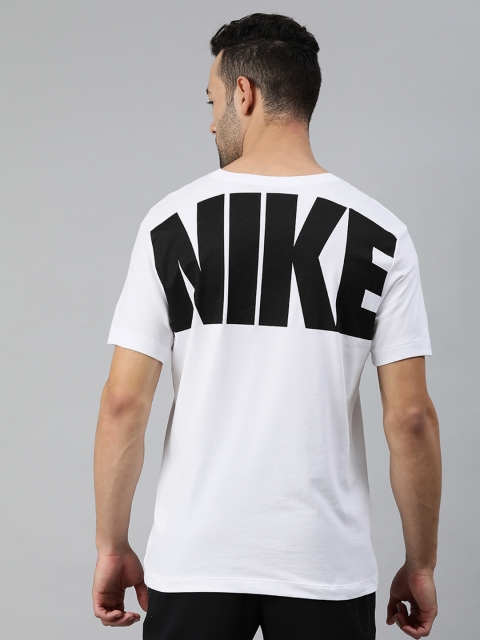 Nike Men White & Black AS Dry Extra Bold Printed Back Round Neck Basketball T-Shirt
Nike Men White & Black AS Dry Extra Bold Printed Back Round Neck Basketball T-Shirt