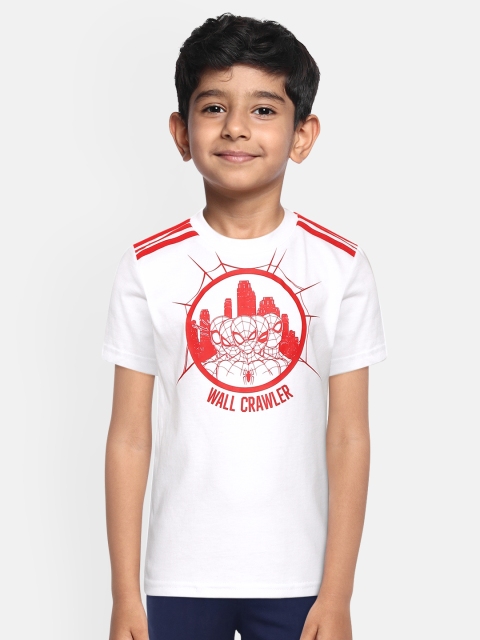ADIDAS Boys White Red DSNY Spiderman Print Round Neck Pure Cotton Sustainable T-shirt
ADIDAS Boys White Red DSNY Spiderman Print Round Neck Pure Cotton Sustainable T-shirt