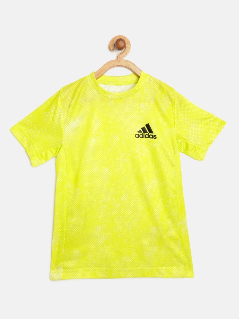 ADIDAS Boys Fluorescent Green & White Heat Ready Primeblue OZ Freelift Tennis T-shirt, Lime green
ADIDAS Boys Fluorescent Green & White Heat Ready Primeblue OZ Freelift Tennis T-shirt, Lime green