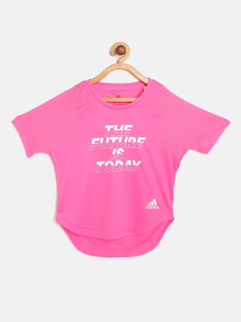 ADIDAS Girls Pink & White Typography Print XFG Primeblue Aeroready Training T-shirt
ADIDAS Girls Pink & White Typography Print XFG Primeblue Aeroready Training T-shirt