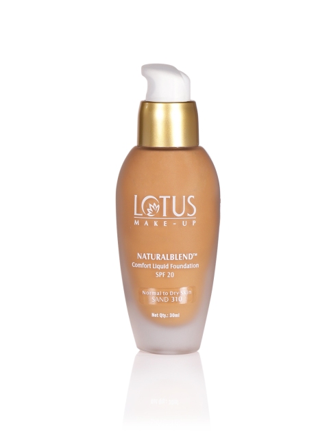 Lotus Herbals Sustainable Makeup Natural Blend Comfort SPF 20 Liquid Foundation - Sand 310 30 ml, Beige
Lotus Herbals Sustainable Makeup Natural Blend Comfort SPF 20 Liquid Foundation - Sand 310 30 ml, Beige