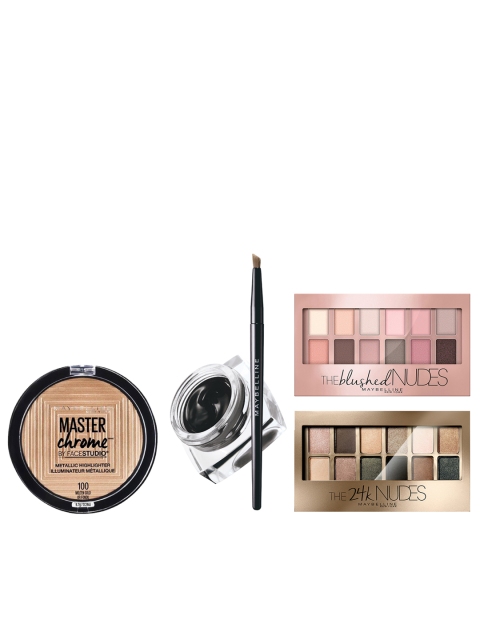 Maybelline New York Set of 2 Eyeshadow Palette With Highlighter & Gel Eye-Liner - Blush 9g, Multi
Maybelline New York Set of 2 Eyeshadow Palette With Highlighter & Gel Eye-Liner - Blush 9g, Multi