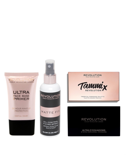 Makeup Revolution London Set of 2 Eyeshadow Palette, 1 Fixing Spray & 1 Primer, Multi
Makeup Revolution London Set of 2 Eyeshadow Palette, 1 Fixing Spray & 1 Primer, Multi