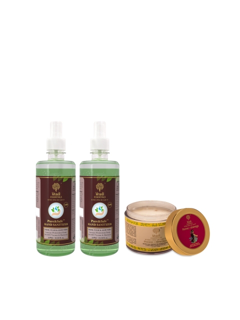 KHADI ESSENTIALS Unisex Set of 2 Instant Sanitizing Spray & 1 Nirmaya Methi Hair Balsam, Green
KHADI ESSENTIALS Unisex Set of 2 Instant Sanitizing Spray & 1 Nirmaya Methi Hair Balsam, Green