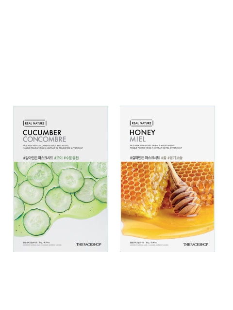The Face Shop Set of 2 Face Masks, White