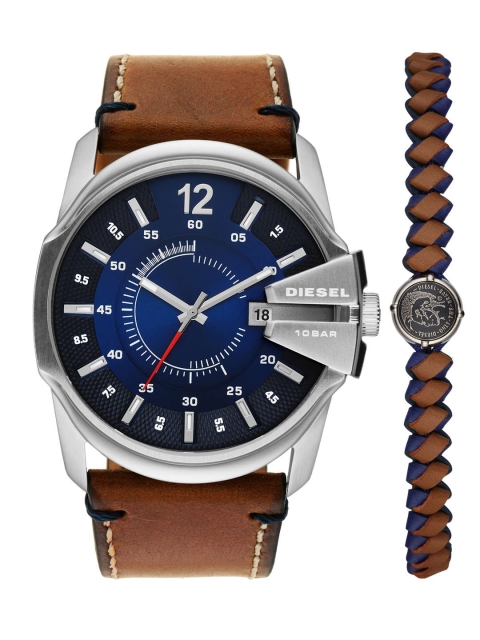 DIESEL Men Navy Blue Watch Gift Set