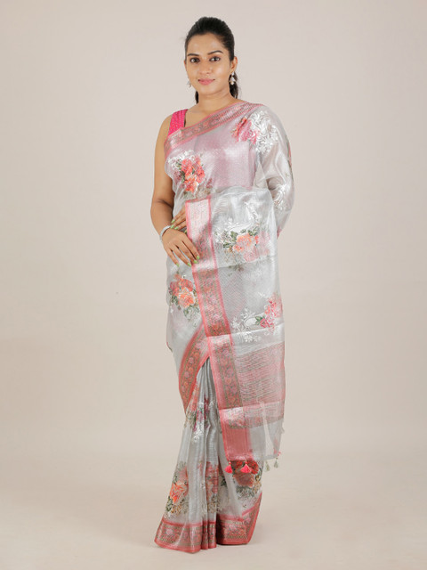 Pothys Grey Woven Design Tissue Saree
Pothys Grey Woven Design Tissue Saree