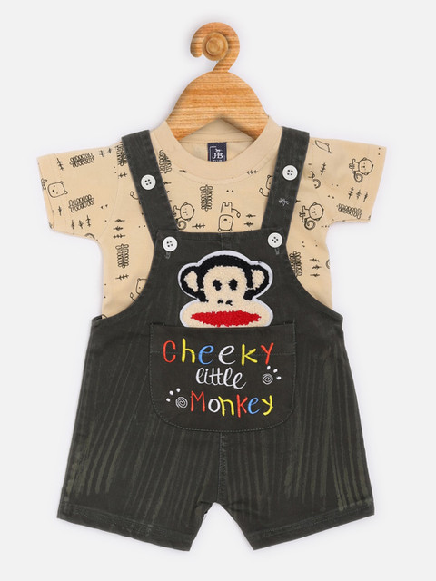 Jaybee Boys Green Printed T-shirt & Applique Romper
Jaybee Boys Green Printed T-shirt & Applique Romper