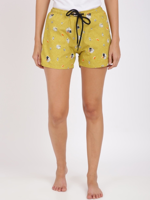 Bene Kleed Women Mustard Yellow & White Floral Print Anti-Bacterial Lounge Shorts BOWBS03S
Bene Kleed Women Mustard Yellow & White Floral Print Anti-Bacterial Lounge Shorts BOWBS03S