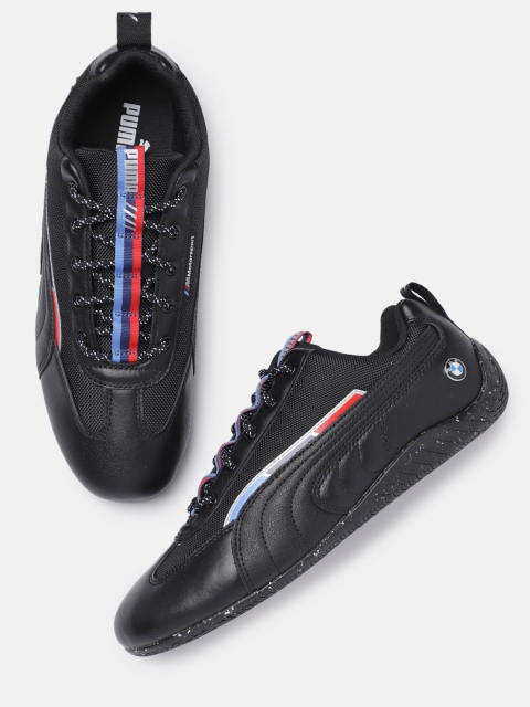 PUMA Motorsport Unisex Black BMW MMS Speedcat Leather Sneakers