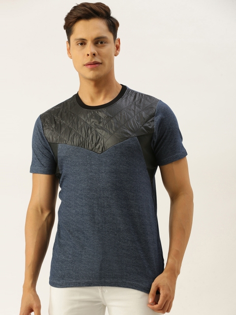 Campus Sutra Men Blue Colourblocked Pure Cotton Bio-Wash T-shirt with Applique Detail
Campus Sutra Men Blue Colourblocked Pure Cotton Bio-Wash T-shirt with Applique Detail