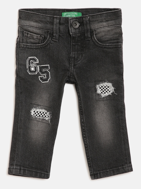 United Colors of Benetton Boys Black Slim Fit Mid-Rise Low Distress Stretchable Jeans
United Colors of Benetton Boys Black Slim Fit Mid-Rise Low Distress Stretchable Jeans