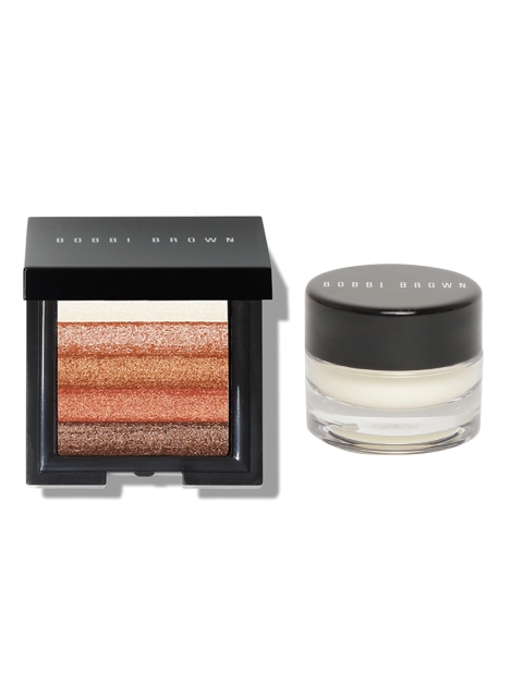 Bobbi Brown Set of Vitamin Enriched Face Base & Mini Shimmer Brick Highlighter, Bronze