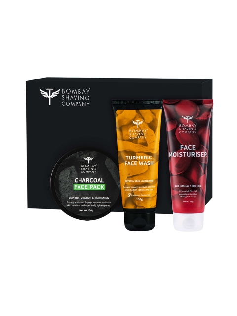 Bombay Shaving Company Unisex Face Glow Gift Set With Face Pack Face Wash & Moisturiser, Black
Bombay Shaving Company Unisex Face Glow Gift Set With Face Pack Face Wash & Moisturiser, Black