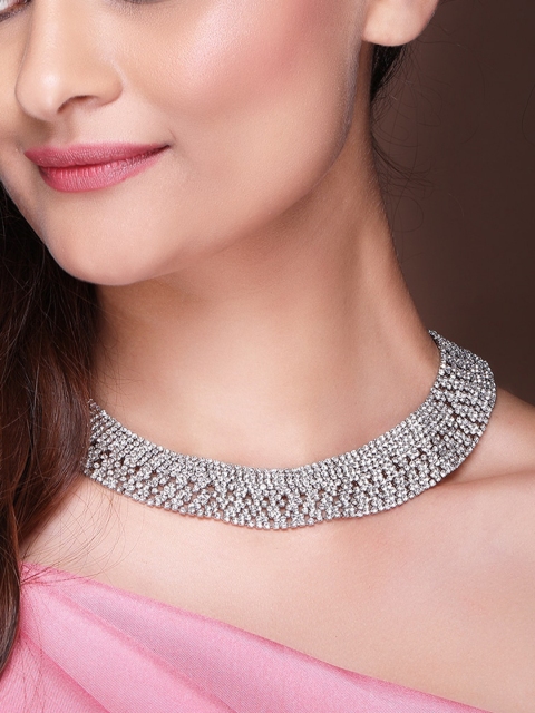 TOKYO TALKIES X rubans FASHION ACCESSORIES Silver-Toned Alloy Silver-Plated Necklace
