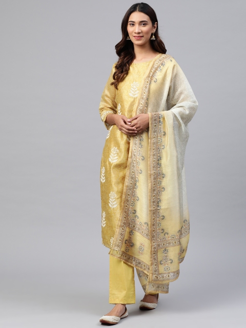 Readiprint Fashions Mustard Yellow & Off-White Embroidered Unstitched Dress Material
Readiprint Fashions Mustard Yellow & Off-White Embroidered Unstitched Dress Material