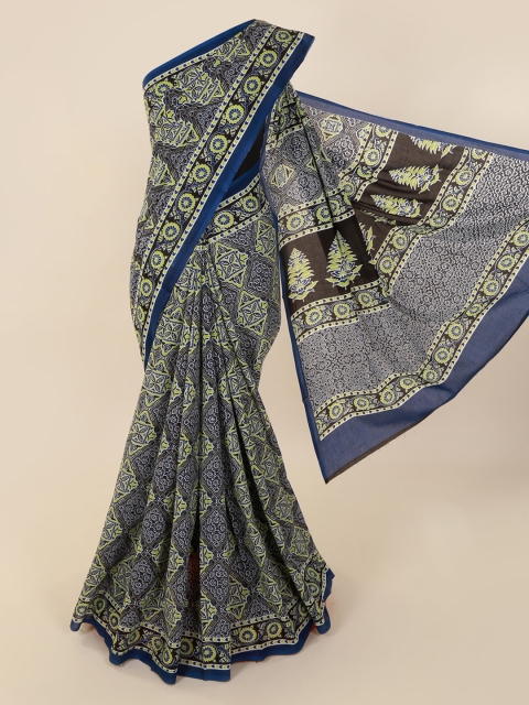 Pothys Black Printed Saree