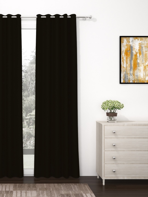 Story@Home Faux Silk Solid Solid 300GSM Brownish Black Room Darkening Blackout Long Door Curtain - Set Of 1
Story@Home Faux Silk Solid Solid 300GSM Brownish Black Room Darkening Blackout Long Door Curtain - Set Of 1