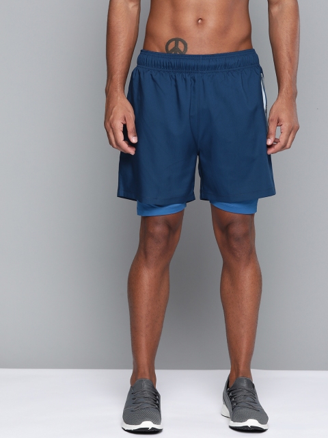 HRX By Hrithik Roshan Men Estate Blue Solid Regular Fit Mid-Rise Rapid-Dry Running Shorts, Navy blue
HRX By Hrithik Roshan Men Estate Blue Solid Regular Fit Mid-Rise Rapid-Dry Running Shorts, Navy blue