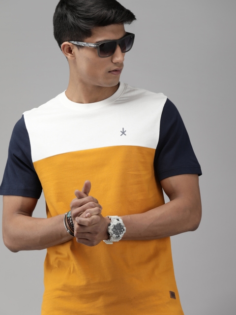The Roadster Lifestyle Co Men White Mustard Yellow Colourblocked Round Neck Pure Cotton T-shirt
The Roadster Lifestyle Co Men White Mustard Yellow Colourblocked Round Neck Pure Cotton T-shirt