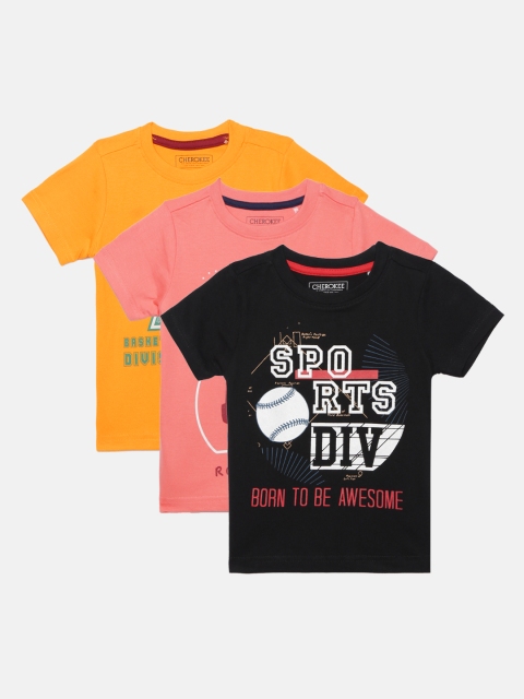 Cherokee Boys Assorted Printed Round Neck T-shirt