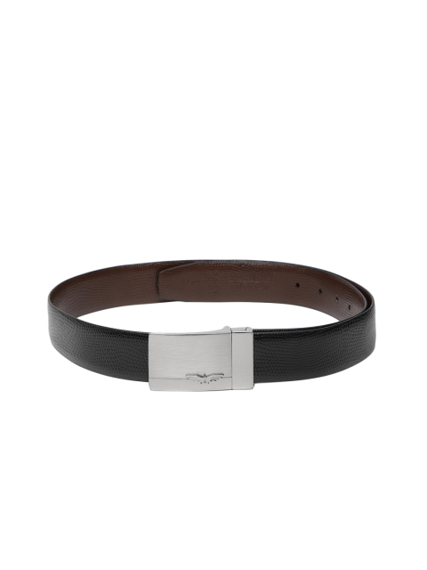 Park Avenue Men Black & Brown Solid Reversible Leather Belt