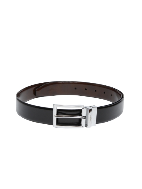 Park Avenue Men Black & Brown Solid Reversible Leather Belt