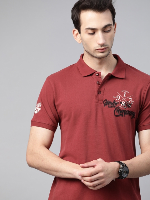 The Roadster Lifestyle Co Men Maroon Pure Cotton Printed Detail Polo Collar Pure Cotton T-shirt
The Roadster Lifestyle Co Men Maroon Pure Cotton Printed Detail Polo Collar Pure Cotton T-shirt