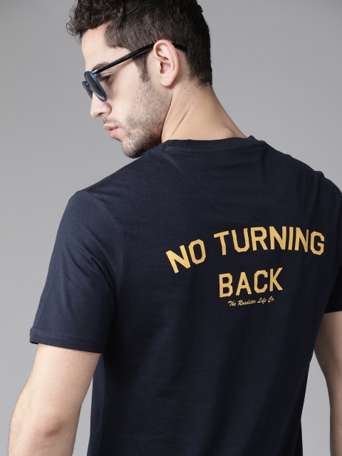 The Roadster Lifestyle Co Men Navy Pure Cotton Printed Round Neck Pure Cotton T-shirt, Navy blue
The Roadster Lifestyle Co Men Navy Pure Cotton Printed Round Neck Pure Cotton T-shirt, Navy blue