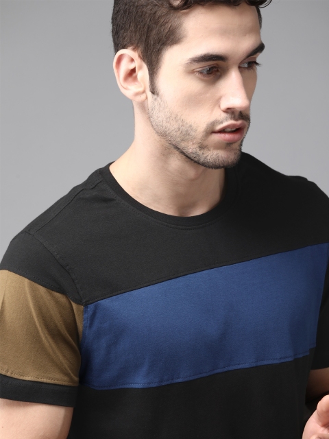 The Roadster Lifestyle Co Men Black Blue Colourblocked Round Neck Pure Cotton T-shirt
The Roadster Lifestyle Co Men Black Blue Colourblocked Round Neck Pure Cotton T-shirt