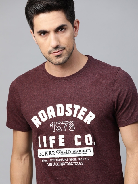 The Roadster Lifestyle Co Men Burgundy & White Brand Logo Printed Applique Cotton T-shirt
The Roadster Lifestyle Co Men Burgundy & White Brand Logo Printed Applique Cotton T-shirt
