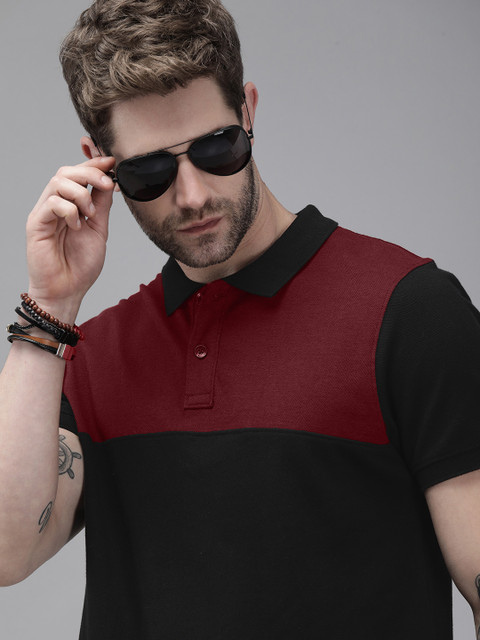 The Roadster Lifestyle Co Men Black Maroon Colourblocked Polo Collar Pure Cotton T-shirt
The Roadster Lifestyle Co Men Black Maroon Colourblocked Polo Collar Pure Cotton T-shirt