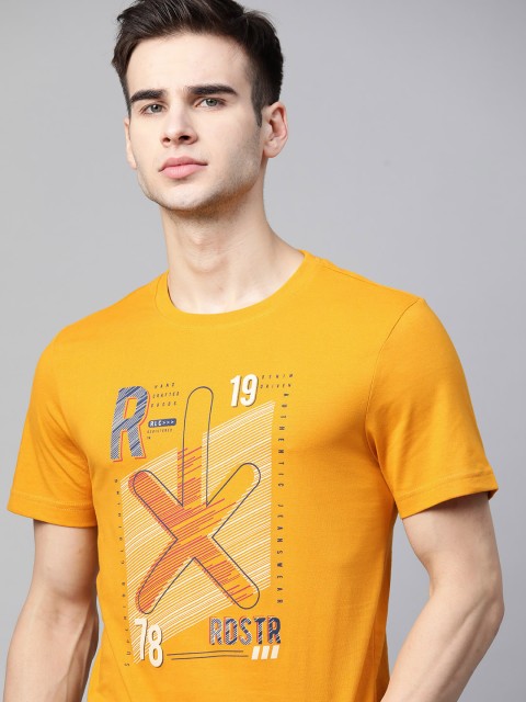 The Roadster Lifestyle Co Men Mustard Yellow & Blue Pure Cotton Brand Logo Printed T-shirt
The Roadster Lifestyle Co Men Mustard Yellow & Blue Pure Cotton Brand Logo Printed T-shirt