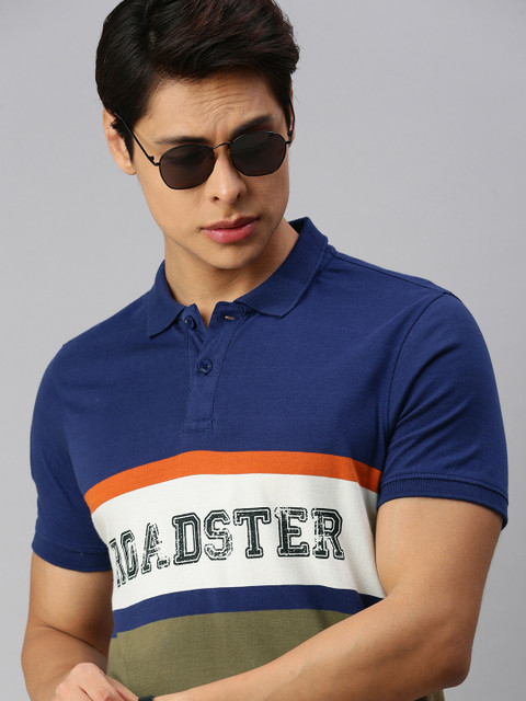 The Roadster Lifestyle Co Men Blue Olive Green Colourblocked Polo Collar Pure Cotton T-shirt
The Roadster Lifestyle Co Men Blue Olive Green Colourblocked Polo Collar Pure Cotton T-shirt