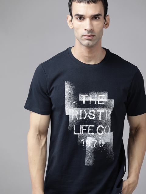The Roadster Lifestyle Co Men Navy Blue White Brand Logo Printed Pure Cotton T-shirt
The Roadster Lifestyle Co Men Navy Blue White Brand Logo Printed Pure Cotton T-shirt