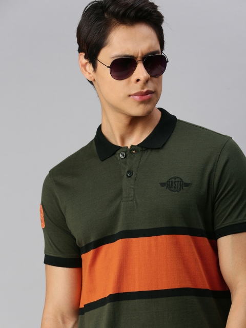 The Roadster Lifestyle Co Men Olive Green Orange Colourblocked Polo Collar Pure Cotton T-shirt
The Roadster Lifestyle Co Men Olive Green Orange Colourblocked Polo Collar Pure Cotton T-shirt