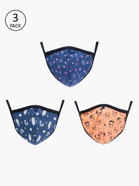 max Girls Pack Of 3 Printed 3-Layered Anti-Bacterial 3-6 Y FFP Cloth Face Masks, Blue
max Girls Pack Of 3 Printed 3-Layered Anti-Bacterial 3-6 Y FFP Cloth Face Masks, Blue