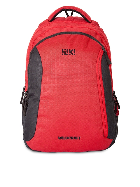 Wiki by Wildcraft Unisex Red & Black Backpack