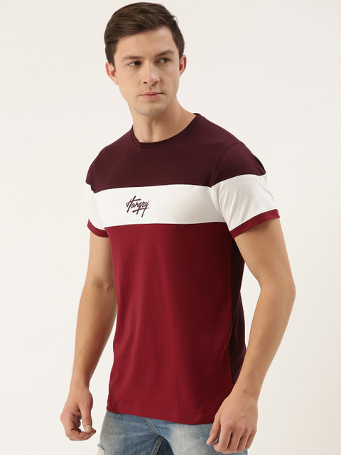 DILLINGER Men Maroon Red Colourblocked Round Neck Pure Cotton T-shirt
DILLINGER Men Maroon Red Colourblocked Round Neck Pure Cotton T-shirt