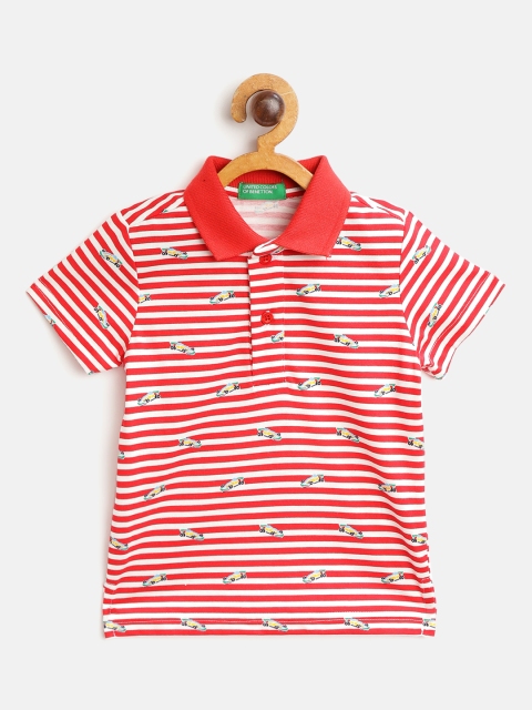 United Colors of Benetton Boys Red White Striped Pure Cotton Polo Collar Pure Cotton T-shirt
United Colors of Benetton Boys Red White Striped Pure Cotton Polo Collar Pure Cotton T-shirt