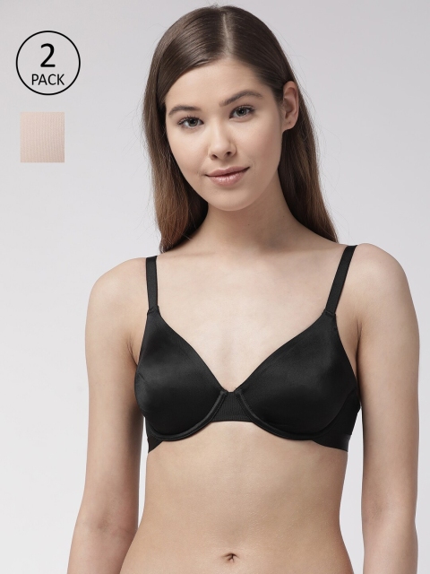 Marks & Spencer Pack of 2 Solid Underwired & Non Padded Everyday Bras T332715, Black
Marks & Spencer Pack of 2 Solid Underwired & Non Padded Everyday Bras T332715, Black