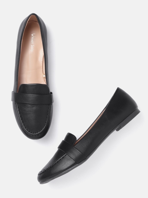 Allen Solly Women Black Solid Ballerinas