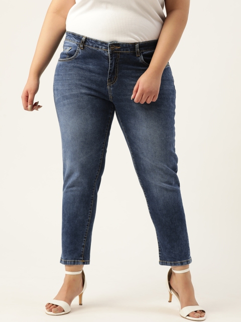 Sztori Plus Size Women Blue Skinny Fit Mid-Rise Clean Look Stretchable Cropped Jeans
Sztori Plus Size Women Blue Skinny Fit Mid-Rise Clean Look Stretchable Cropped Jeans