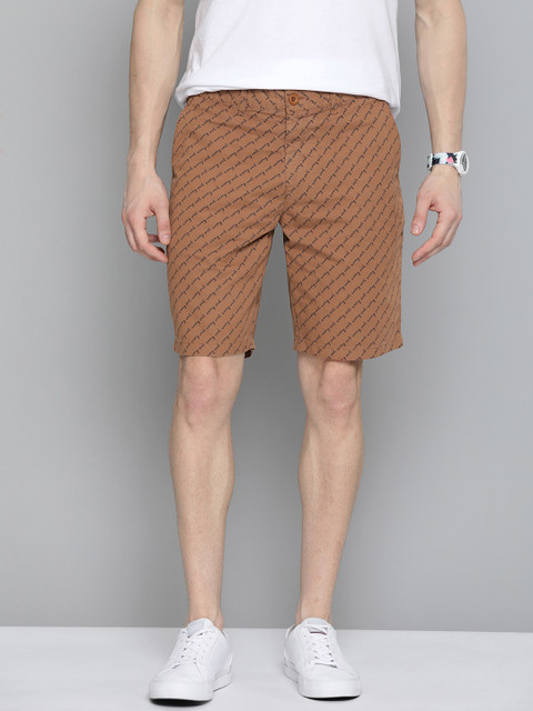Mast & Harbour Men Mustard Brown & Navy Blue Pure Cotton Printed Regular Fit Chino Shorts
Mast & Harbour Men Mustard Brown & Navy Blue Pure Cotton Printed Regular Fit Chino Shorts