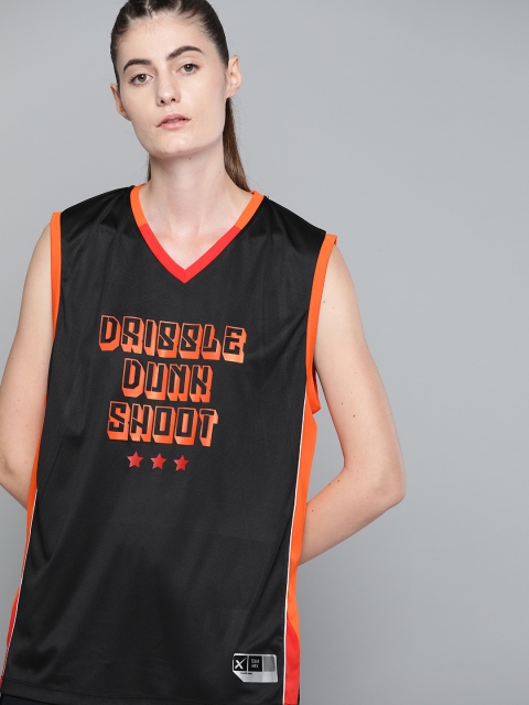 HRX By Hrithik Roshan Women Jet Black Typographic Anti-Static Rapid-Dry Basketball Tshirt
HRX By Hrithik Roshan Women Jet Black Typographic Anti-Static Rapid-Dry Basketball Tshirt