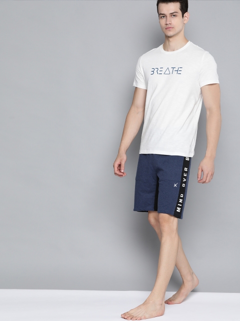 HRX By Hrithik Roshan Men Jet Black & Navy Melange Melange Antimicrobial Yoga Sustainable Shorts, Navy blue
HRX By Hrithik Roshan Men Jet Black & Navy Melange Melange Antimicrobial Yoga Sustainable Shorts, Navy blue